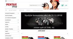 Desktop Screenshot of pentax-shop.cz