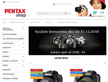 Tablet Screenshot of pentax-shop.cz